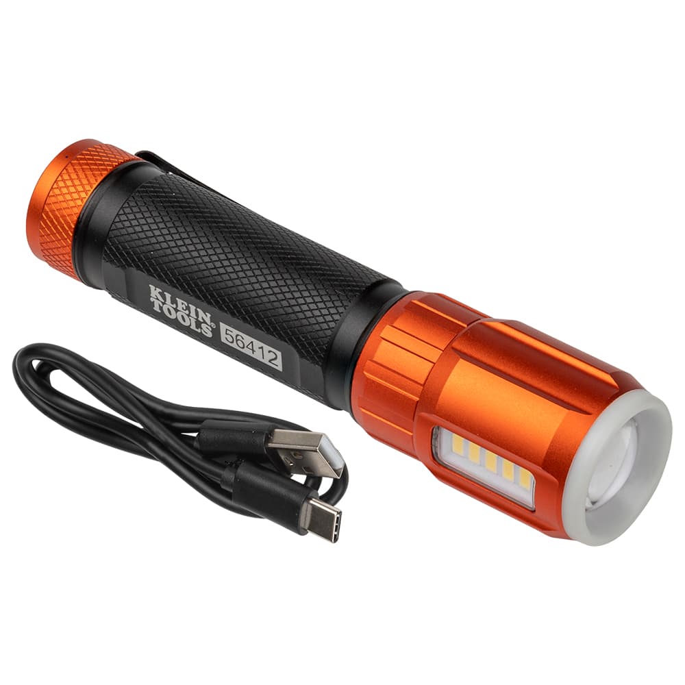 Klein Tools Linterna LED recargable con luz de trabajo, foto 1 de 4