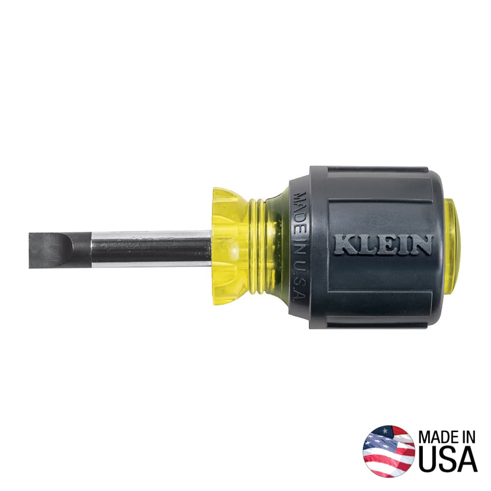 Klein Tools Desarmador de punta cabinet de 0,8 cm con barra redonda de 4 cm, foto 1 de 4