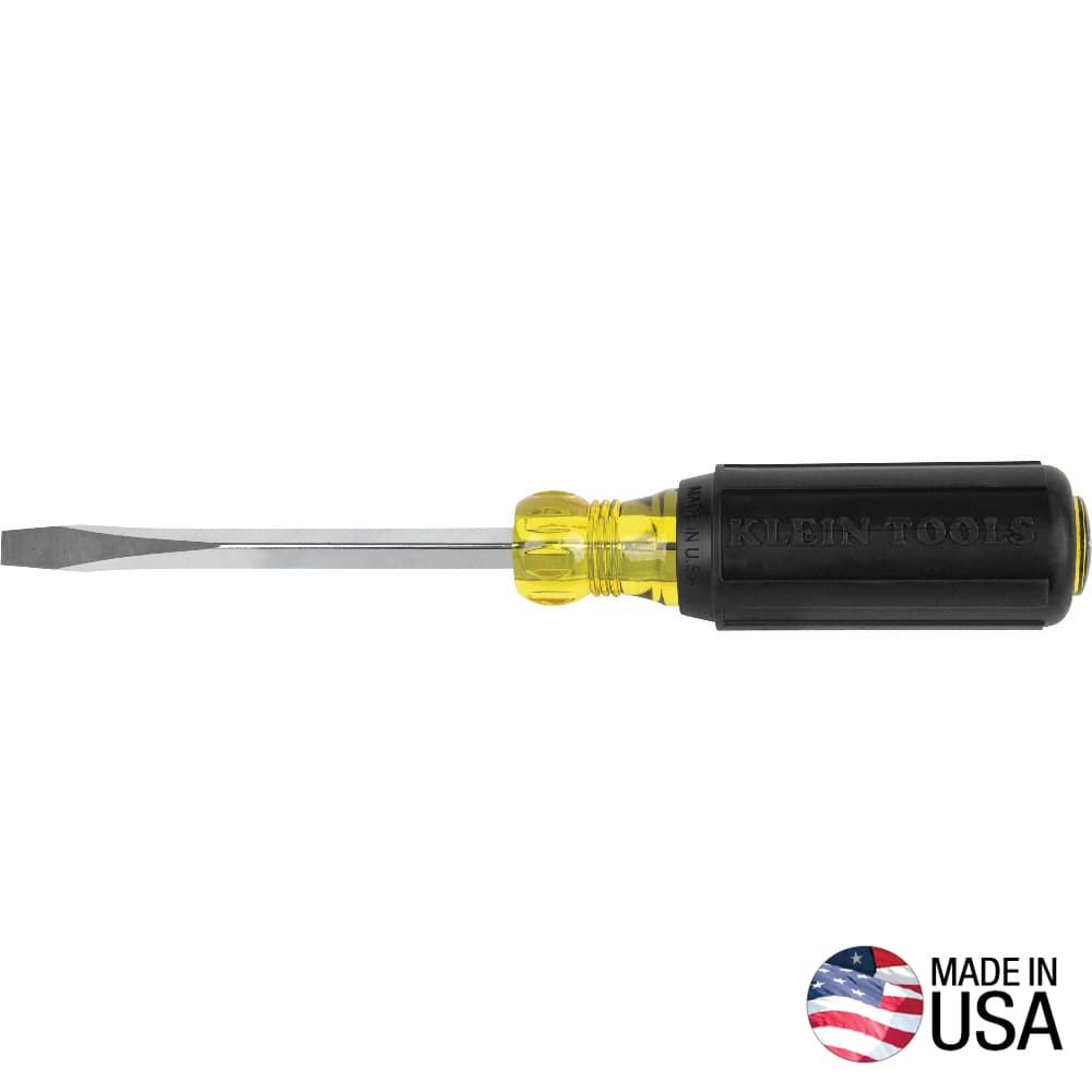 Klein Tools Desarmador de punta plana de 0,6 cm con barra cuadrada de 10 cm, foto 1 de 4
