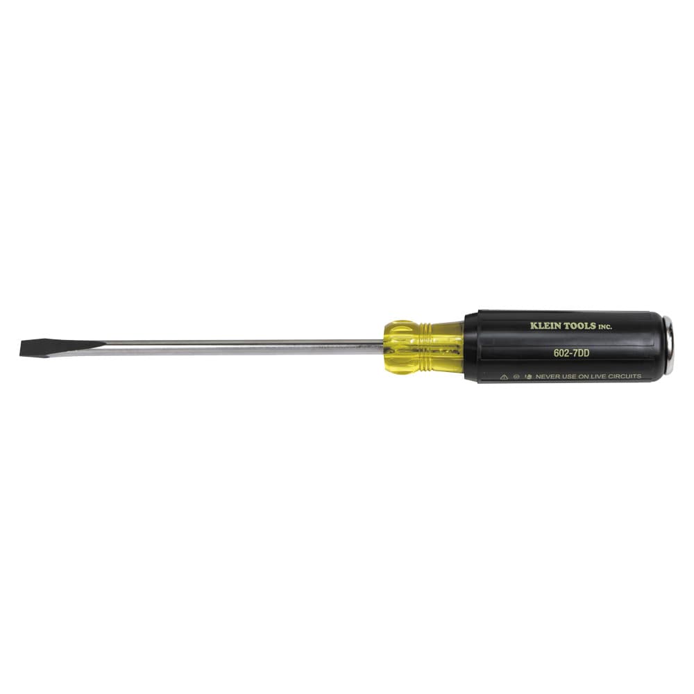 Klein Tools Desarmador para demolición de punta plana de 0,8 cm con barra redonda de 18 cm, foto 1 de 4
