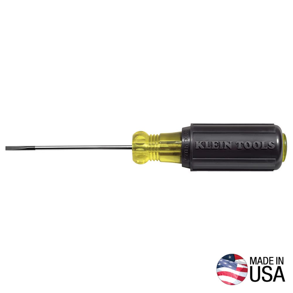 Klein Tools Desarmador de punta cabinet de 0,32 cm para bloques de terminales, TB- DIN, foto 1 de 4