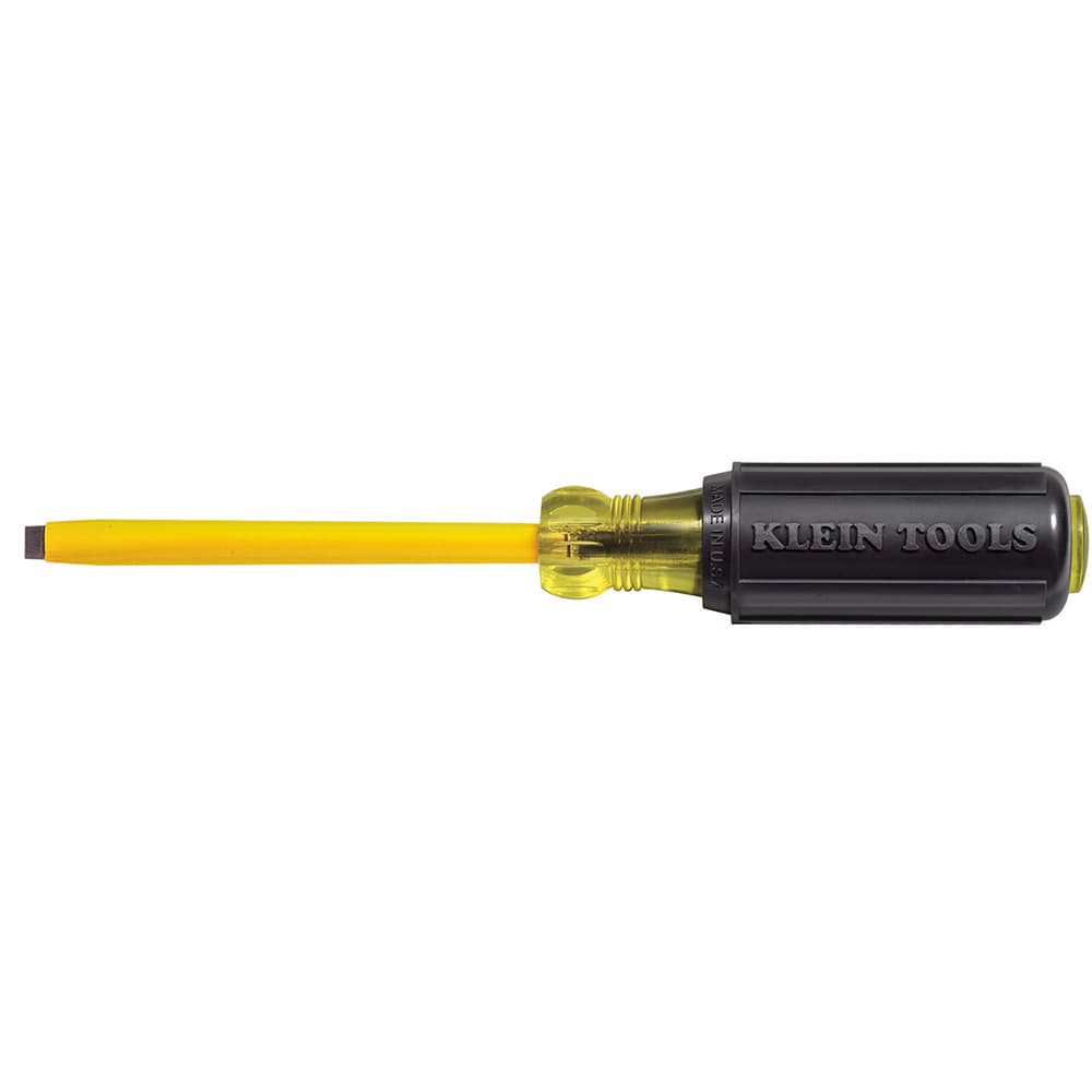 Klein Tools Desarmador revestido de punta cabinet de 4,8 mm con barra de 20,3 cm, foto 1 de 1