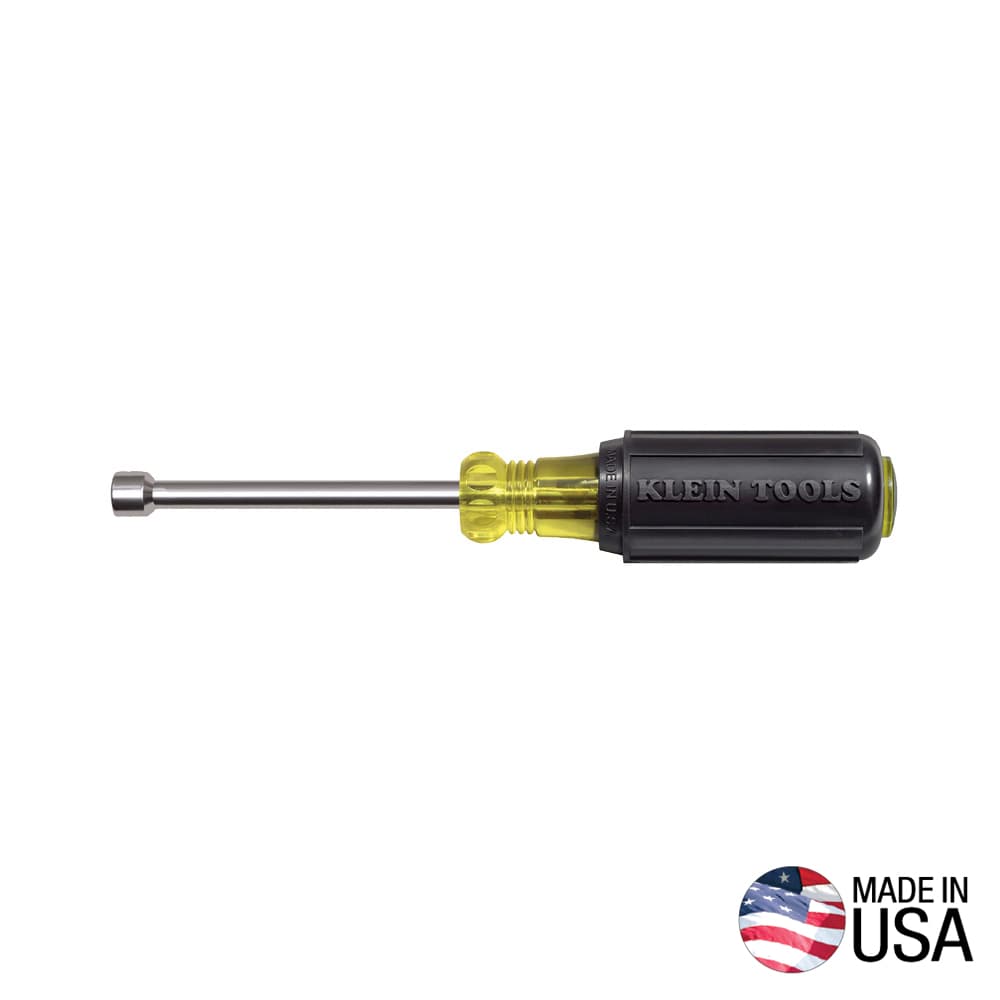 Klein Tools Desarmador de caja con punta magnética de 1/4'' con barra de 7,6 cm