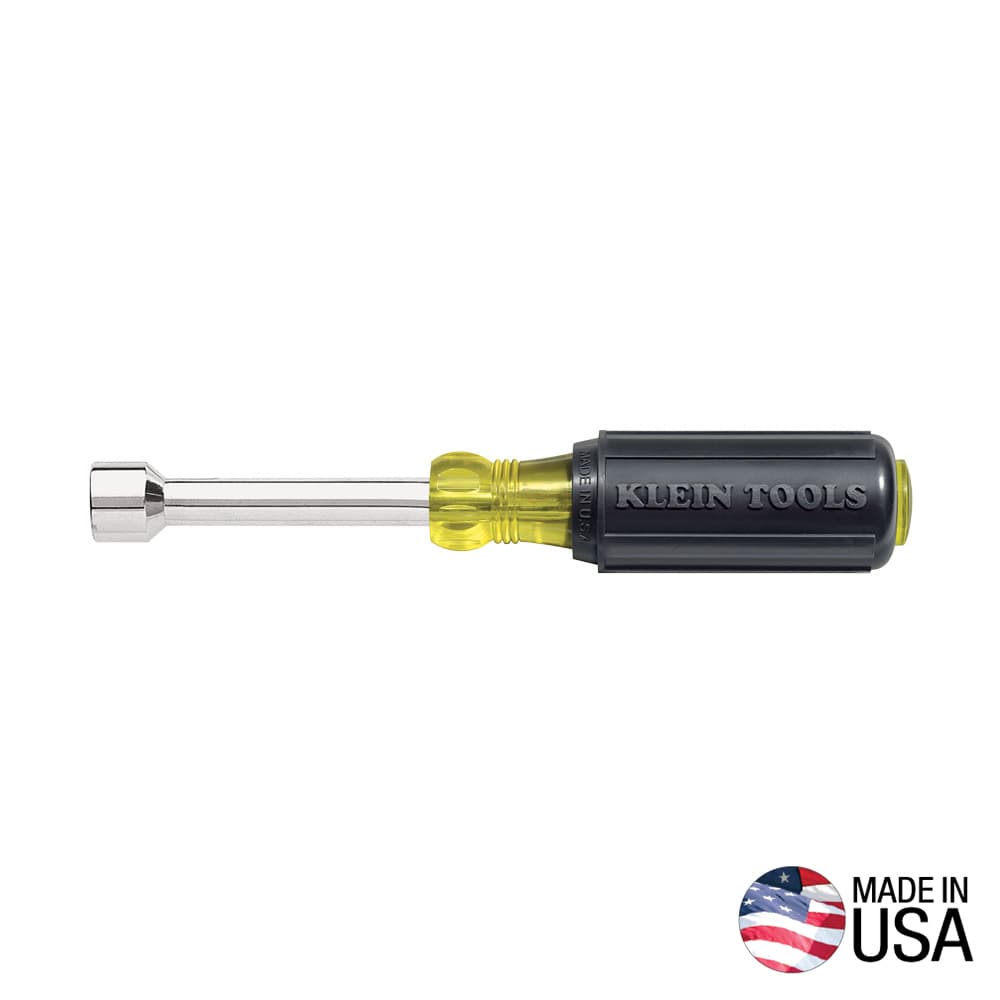Klein Tools Desarmador de caja de 5/16'' Cushion-Grip™ con barra de 7,6 cm