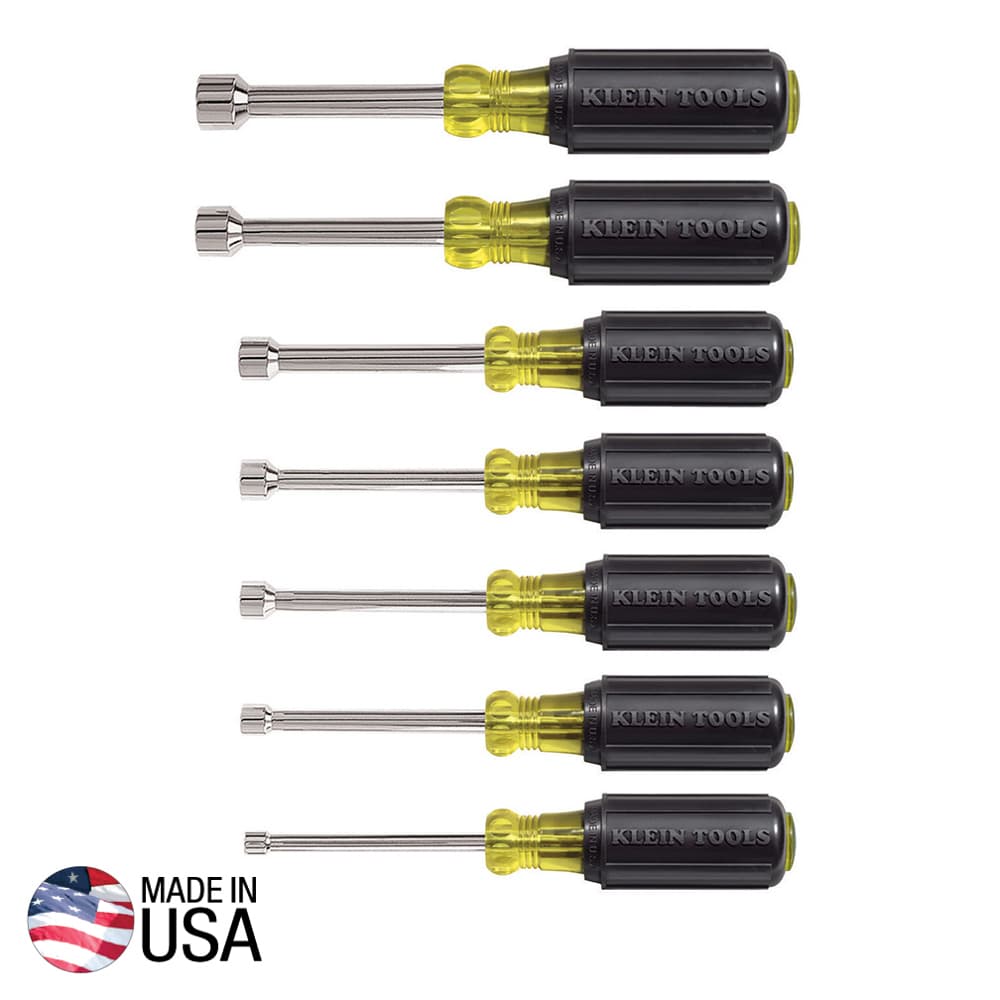 Klein Tools Juego de desarmadores de caja de 7 piezas con barras de 7,6 cm y mango Cushion-Grip™, foto 1 de 4