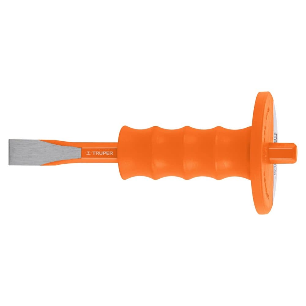 Cincel de corte frío 3/4 x 8" con grip, TRUPER