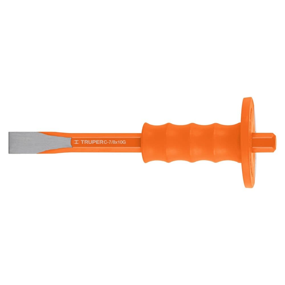 Cincel de corte frío 7/8 x 10" con grip, TRUPER