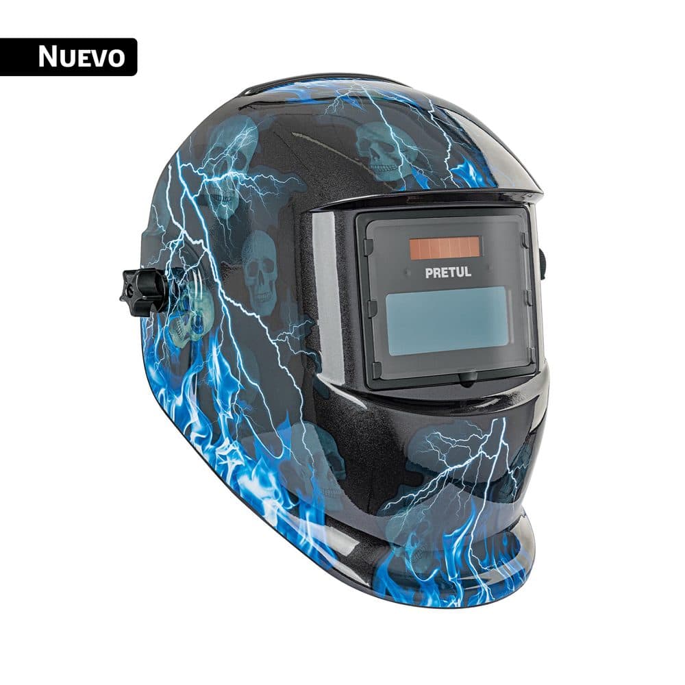 Truper Careta electrónica para soldar sombra 9-13, rayos, PRETUL