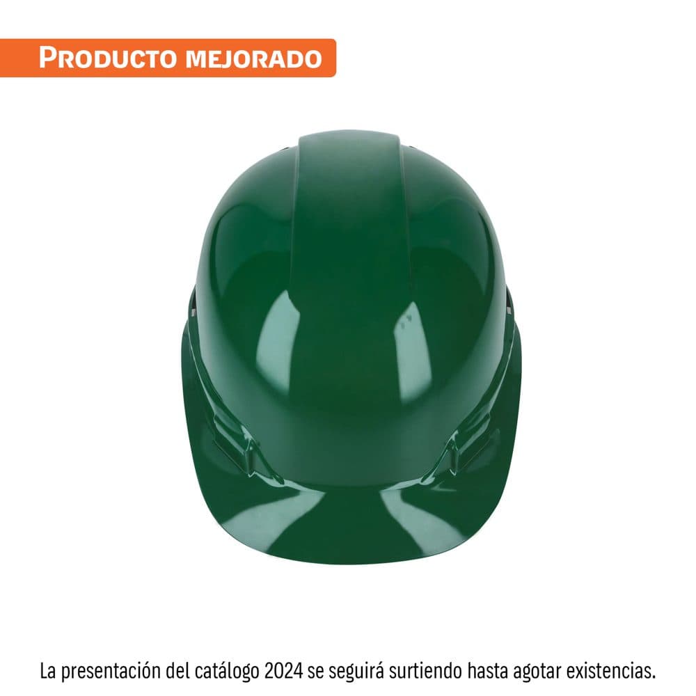 Casco de seguridad, ajuste de matraca, verde, TRUPER, foto 1 de 4