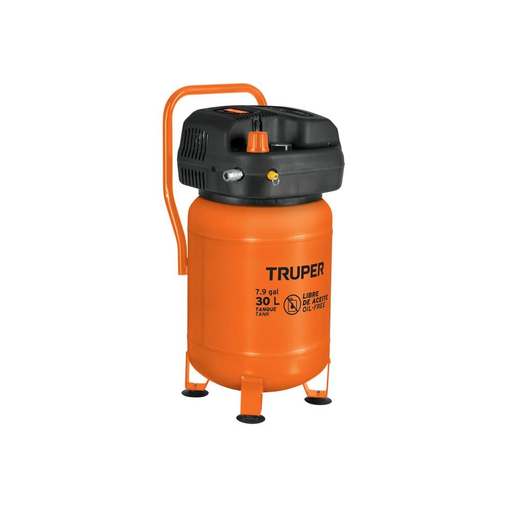 Compresor libre de aceite, 30 L, 3HP, vertical, 127V, TRUPER