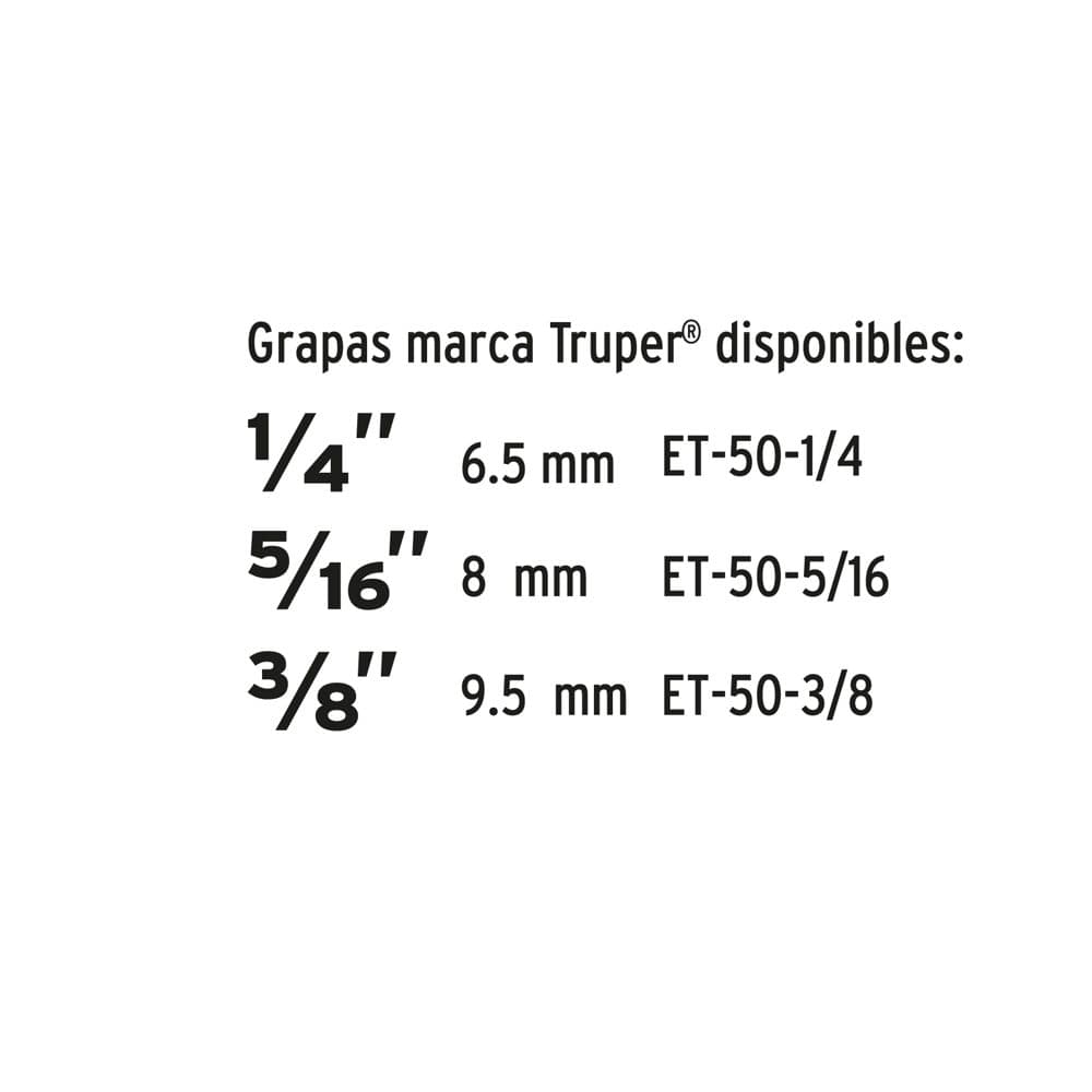 Engrapadora tipo martillo, uso rudo, TRUPER