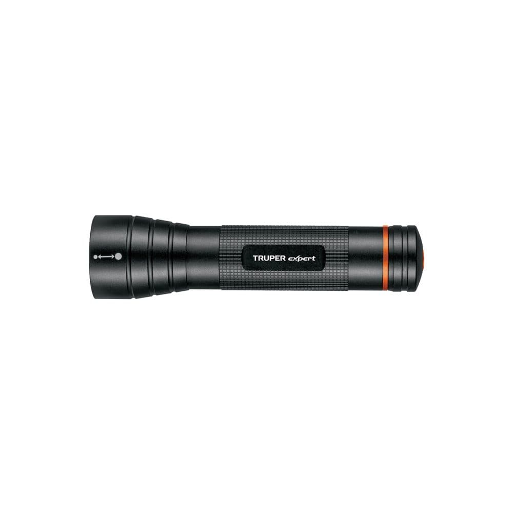 Truper Linterna de aluminio LED Cree 500 lm con 2 pilas D, EXPERT