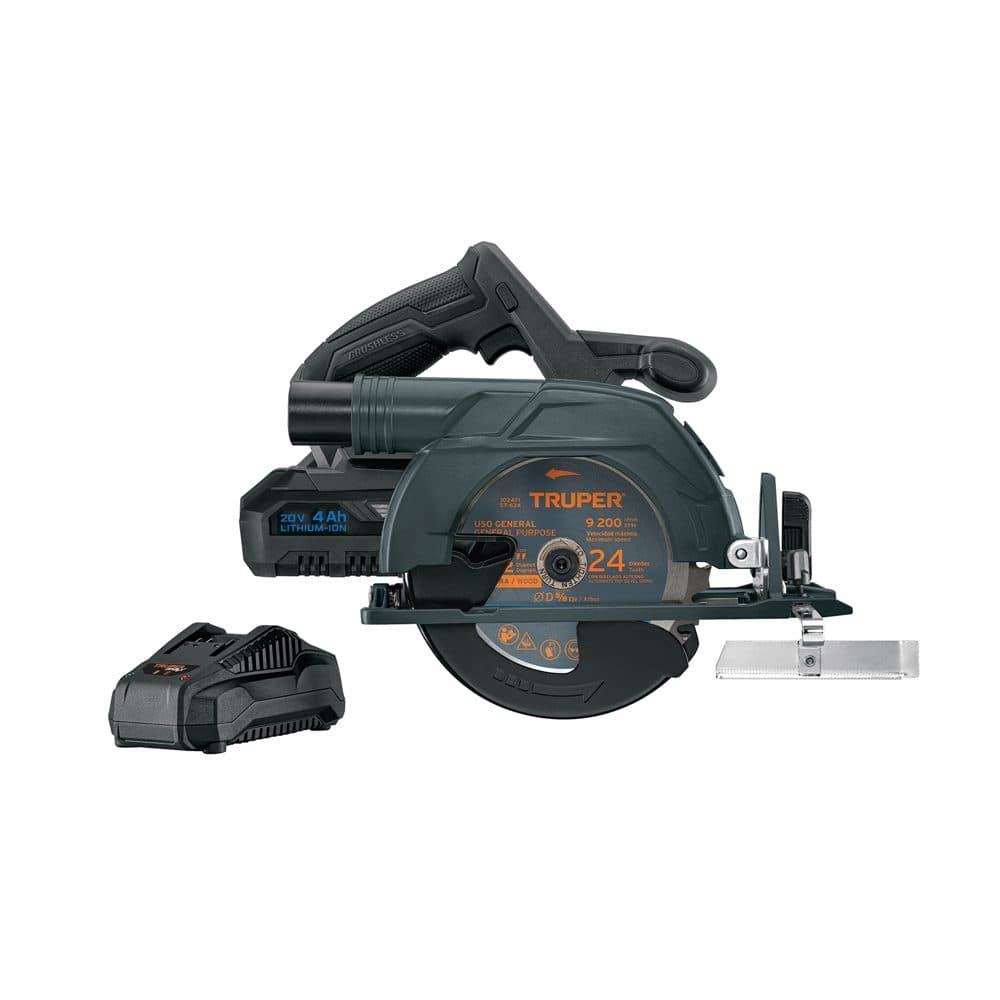 Truper Sierra circular 6-1/2", 20V, 1 batería 4Ah, MAX