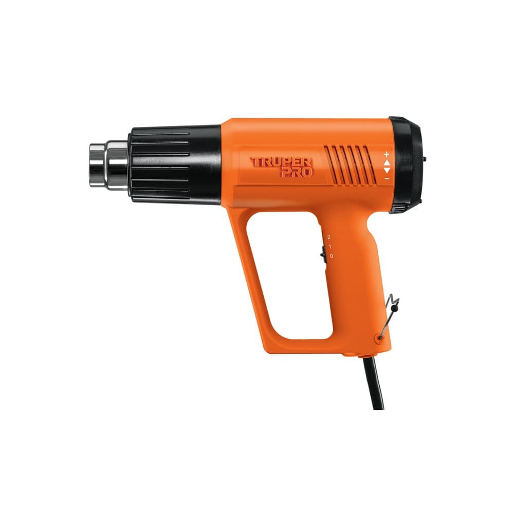 Pistola de calor 2000W con 9 accesorios, TRUPER PRO