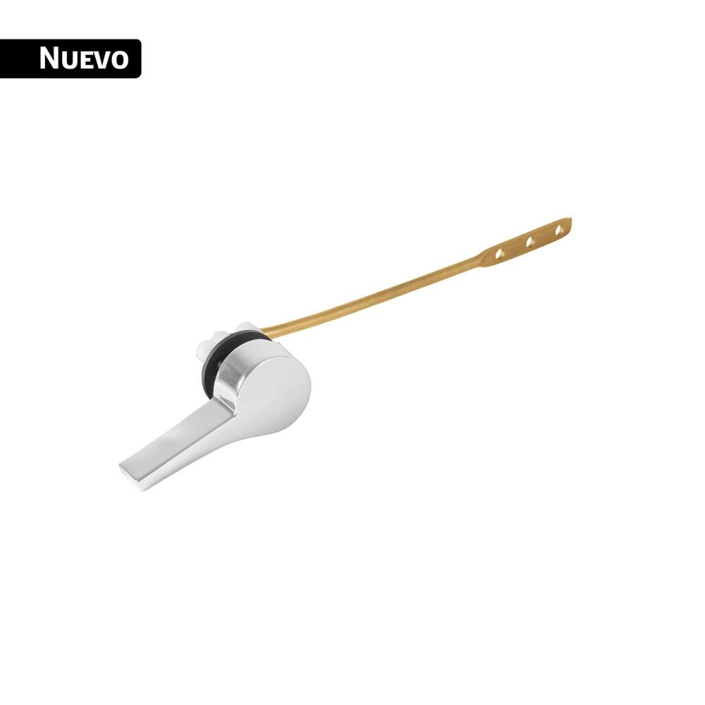 Truper Palanca frontal metálica cromada minimalista para WC, FOSET, foto 1 de 3