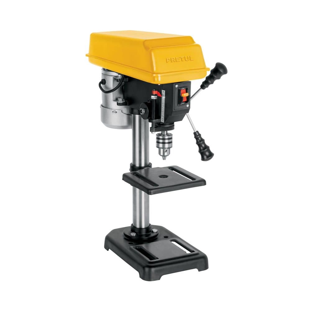 Truper Taladro de banco 8", 1/3 HP (250 W), broquero 1/2", PRETUL