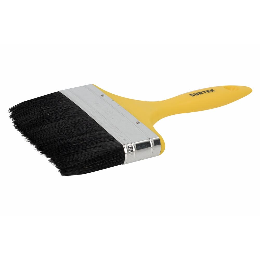 Surtek Brocha de cerdas naturales con mango plástico 5" x 54 mm, grosor de cerda 17.9 mm
