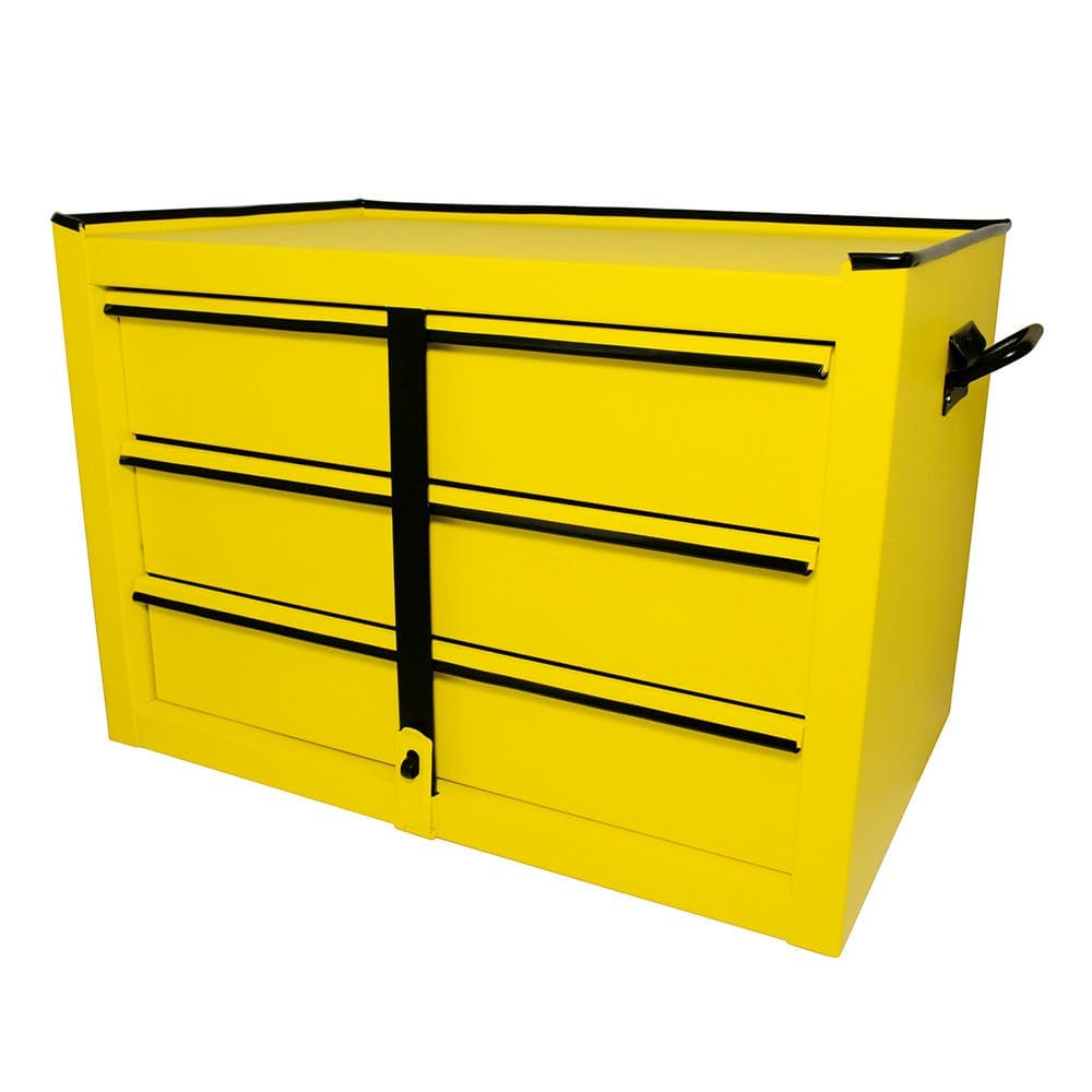 Surtek Gabinete superior color amarillo 3 gavetas 21"