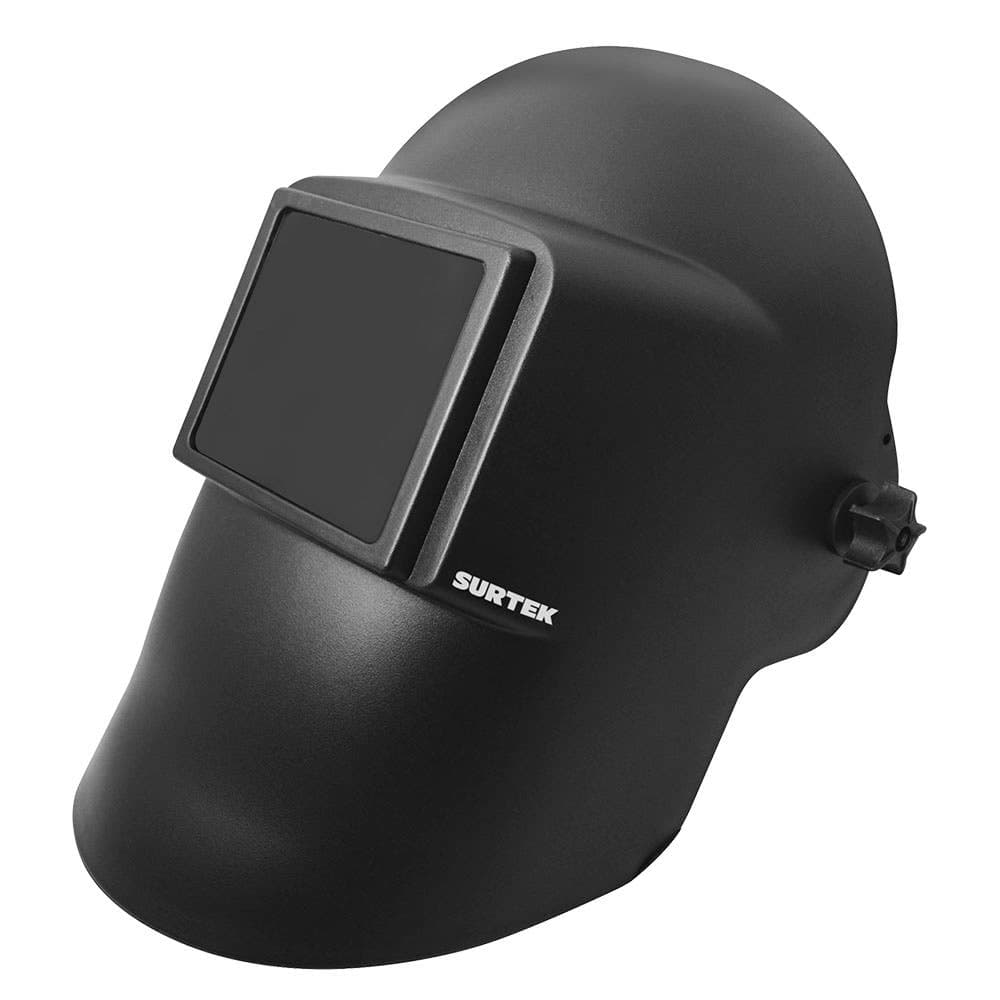 Surtek Careta para soldar, vision 107 x 87, lente amplio y ajuste de matraca