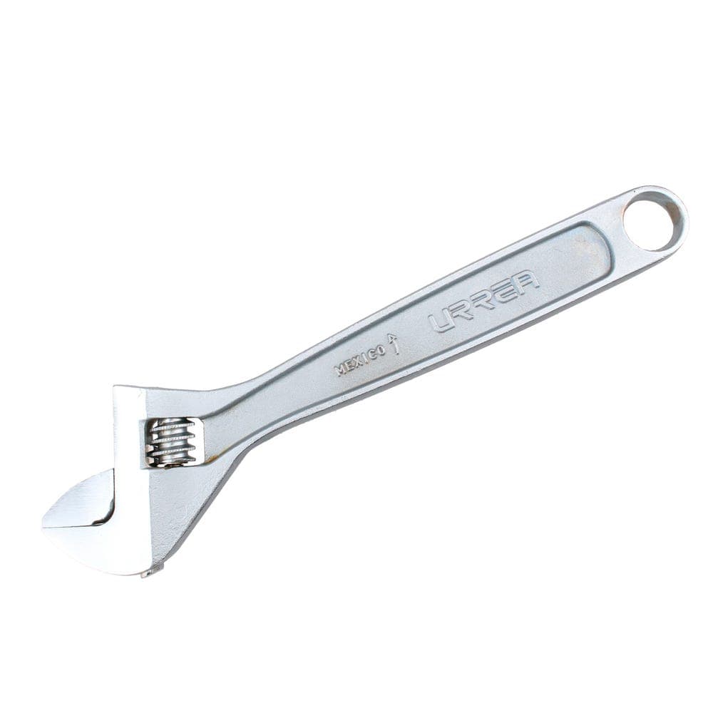 Urrea Llave ajustable cromada 1/2" 4"