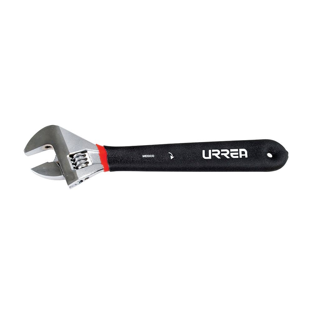 Urrea Llave ajustable cromada con mango Rubber grip 8", foto 1 de 2