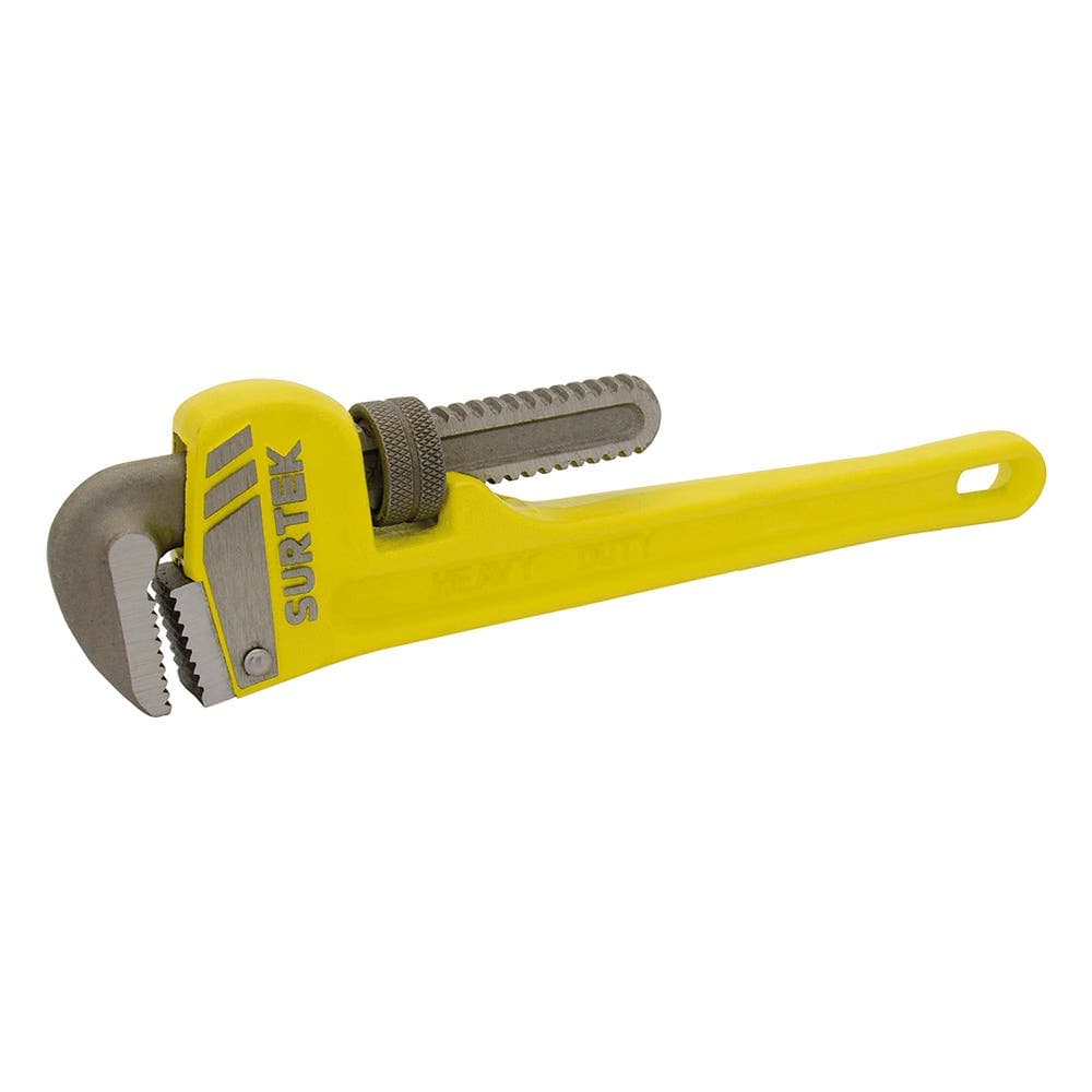Surtek Llave Stillson de hierro maleable de 10", uso profesional