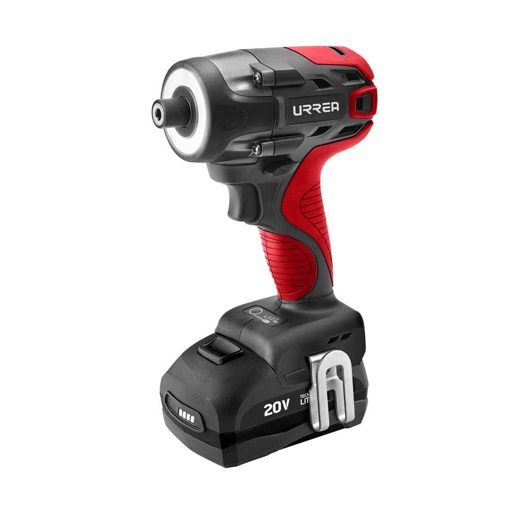 Urrea Atornillador de impacto 1/4" a batería Litio-ion 20 V, 160 Nm