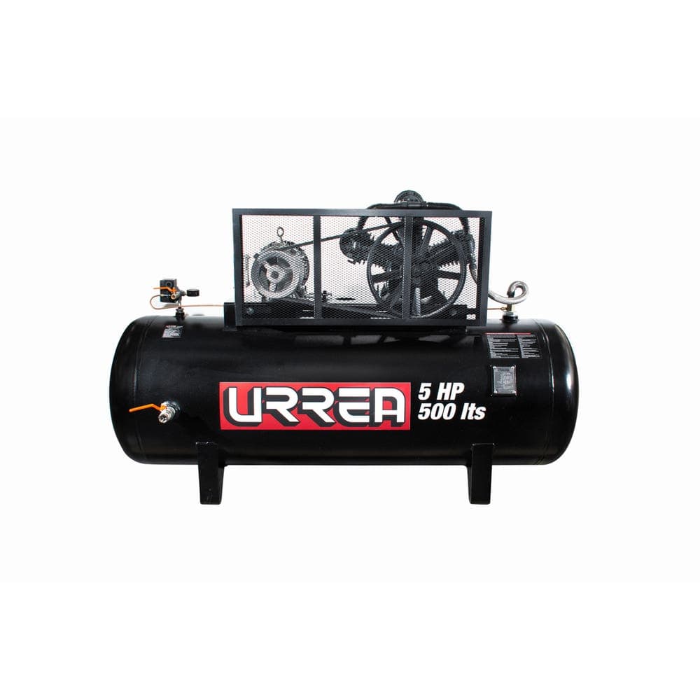 Urrea Compresor de aire eléctrico de banda 500 Lt, 5 HP, 220 V - 440 V