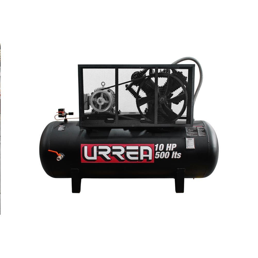 Urrea Compresor de aire eléctrico de banda 500 Lt, 10 HP, 220 V - 440 V