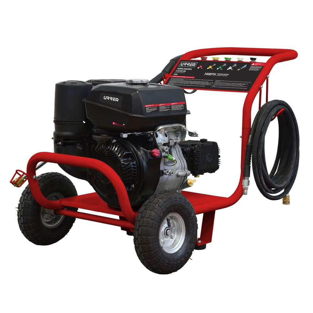 Urrea Hidrolavadora a gasolina 9.5 HP, 3600 PSI, 10.3 Lt por minuto