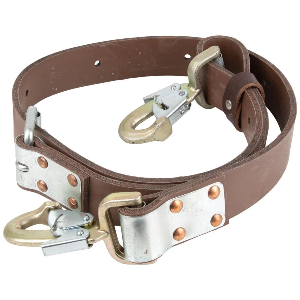 Bandola de liniero ganchos largo forjados y templados con seguro doble 1.6m Tulmex 5295-16DL