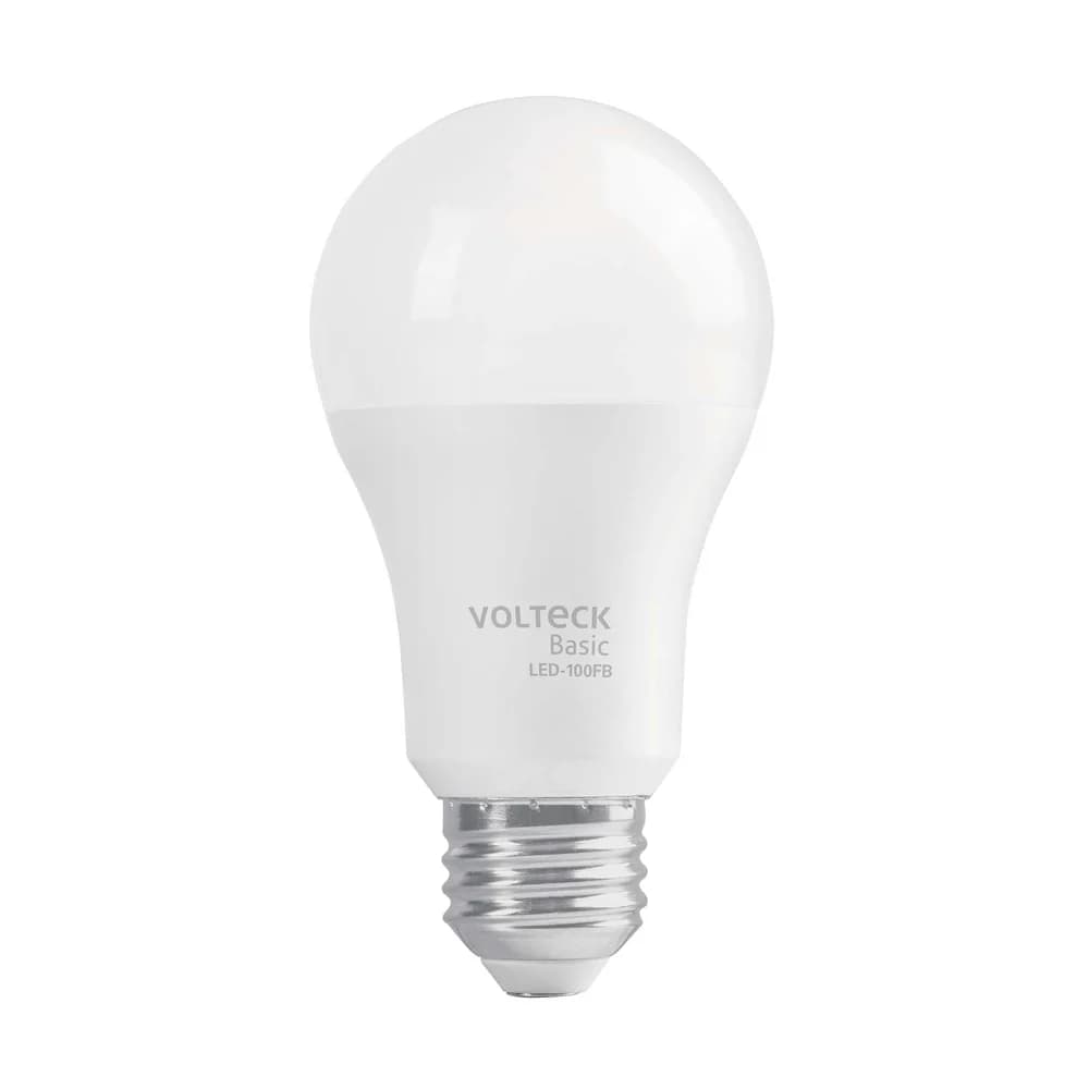 Foco LED 14W (75W) A19, 6500K blanca fría, 1150 lm, BASIC Volteck LED-100FB