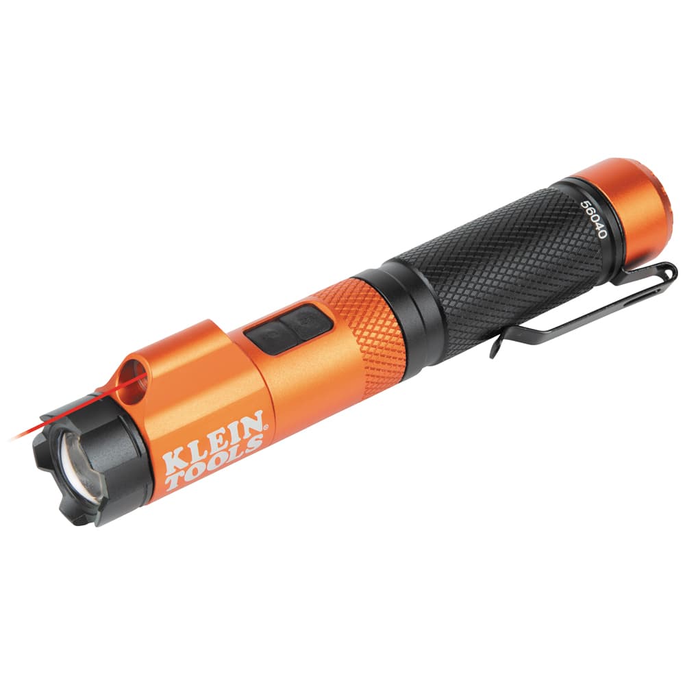 Klein Tools Linterna con enfoque recargable y láser