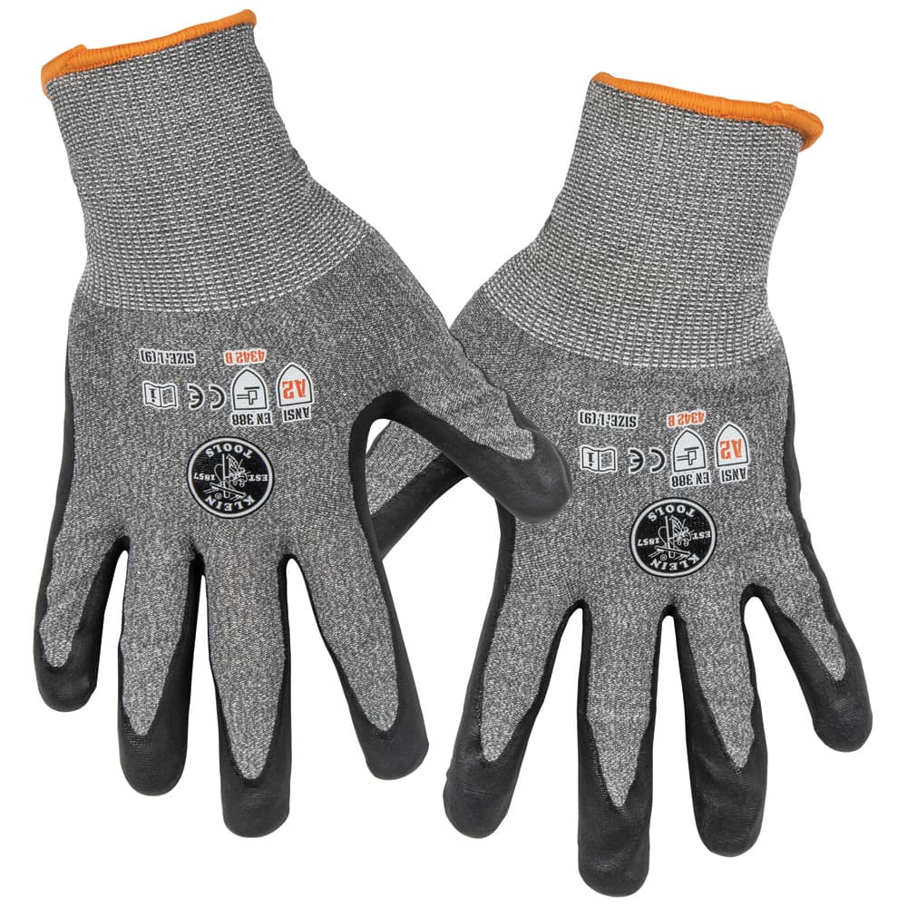 Klein Tools Guantes de trabajo grandes con resistencia a los cortes Nivel 2, aptos para pantallas táctiles, 2 pares