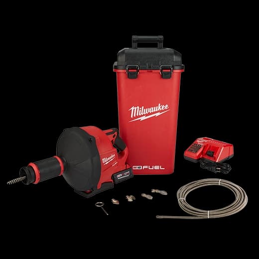 Milwaukee Máquina destapacaños M18 FUEL™ con CABLE DRIVE™ con sondas de 1/4" y 3/8"
