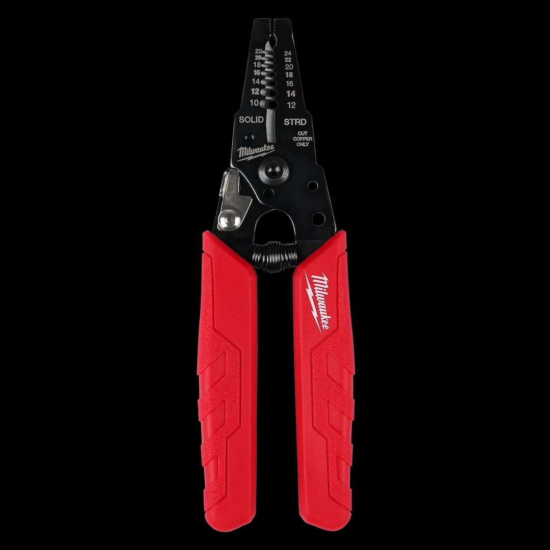 Milwaukee Pelacables y cortador compacto con empuñadura cómoda para cables de 10-24 AWG
