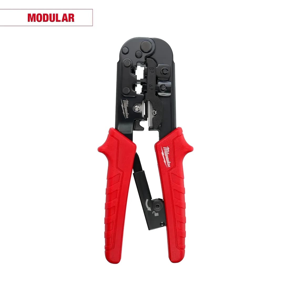 Milwaukee Pinza crimpeadora y pelacables modular de trinquete