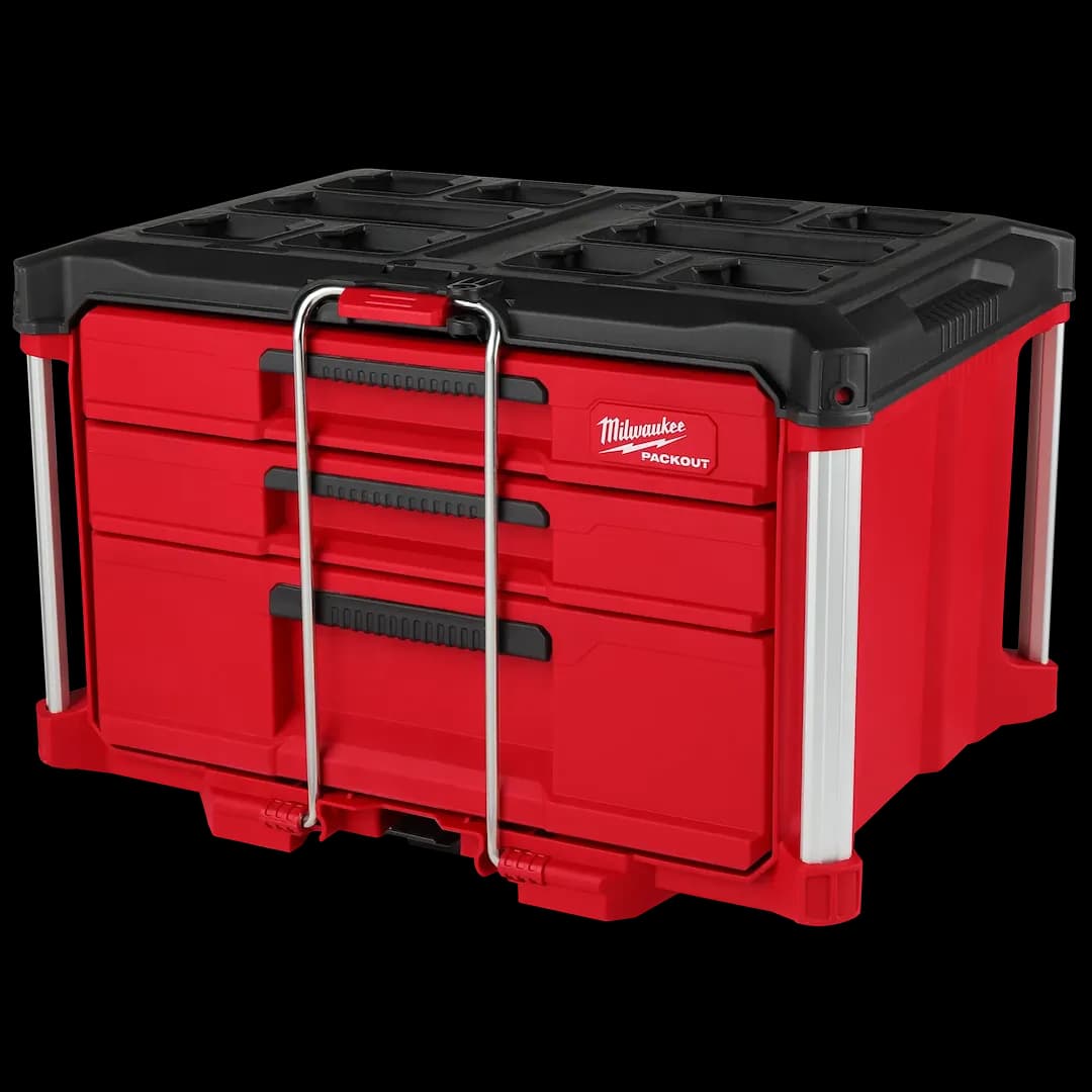 Milwaukee Caja de herramientas de 3 cajones de profundidades múltiples PACKOUT™