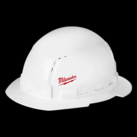 Milwaukee Casco de ala completa con ventilación con accesorios BOLT™: Tipo 1, Clase C (logo pequeño)