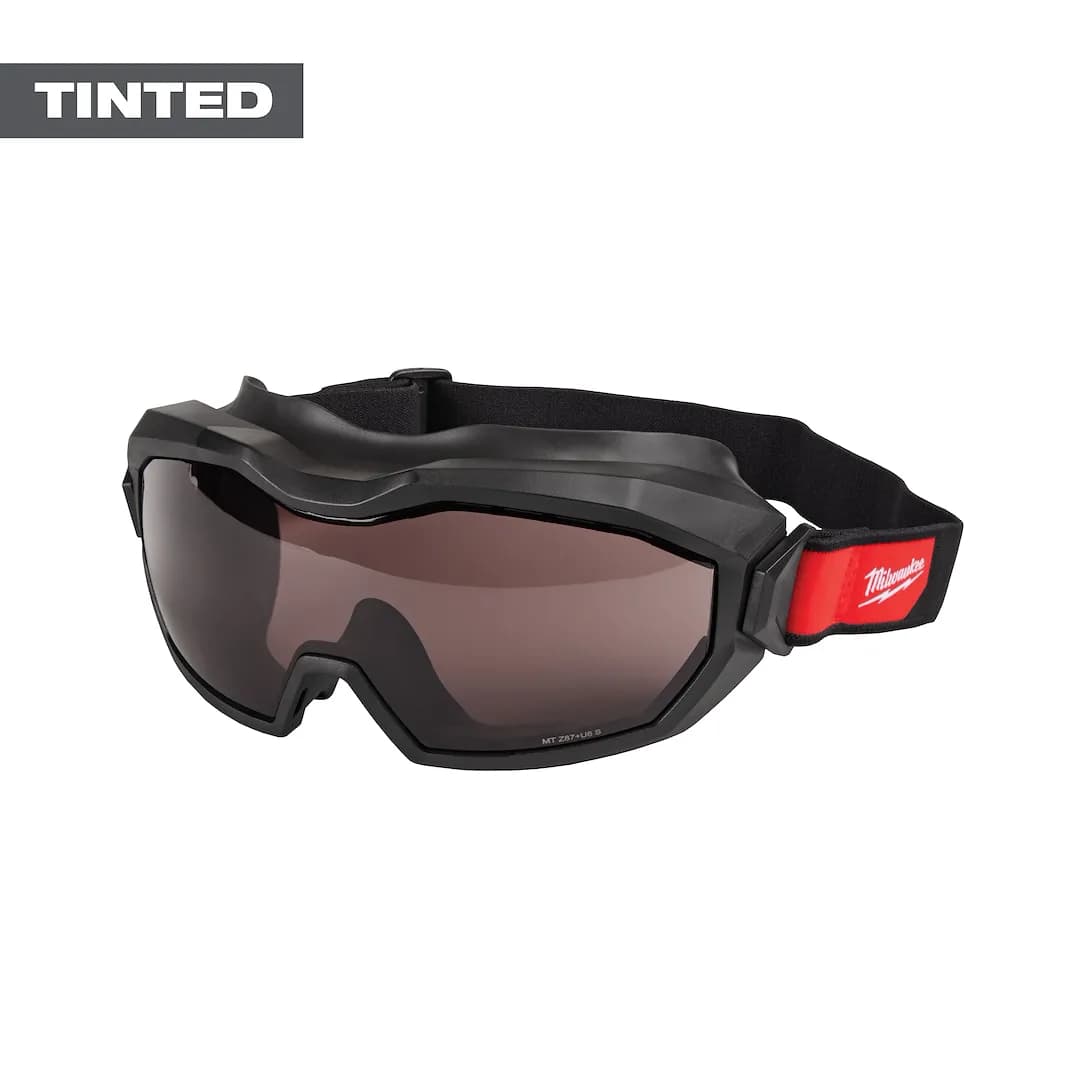 Milwaukee Gafas con ventilación - Lentes ahumados con revestimiento doble