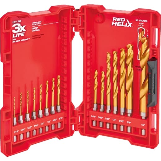 Milwaukee Juego de brocas de titanio SHOCKWAVE™ (15 piezas)
