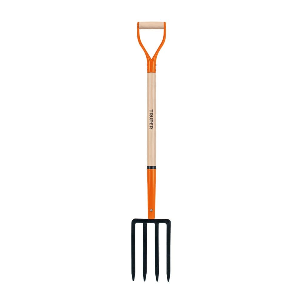 Bieldo para jardín, 4 dientes, mgo 34", puño "Y", TRUPER